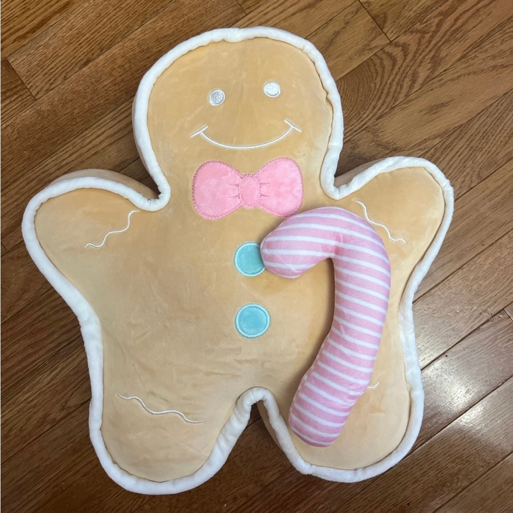 Ginger bread pillow pastel colors